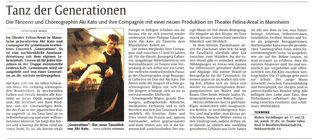 generations | "Tanz der Generationen" | Die Rheinpfalz 09.07.2009